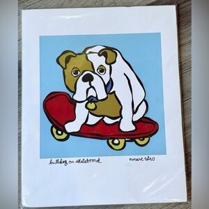 Marc Tetro Bulldog in skateboard Print 8x10
